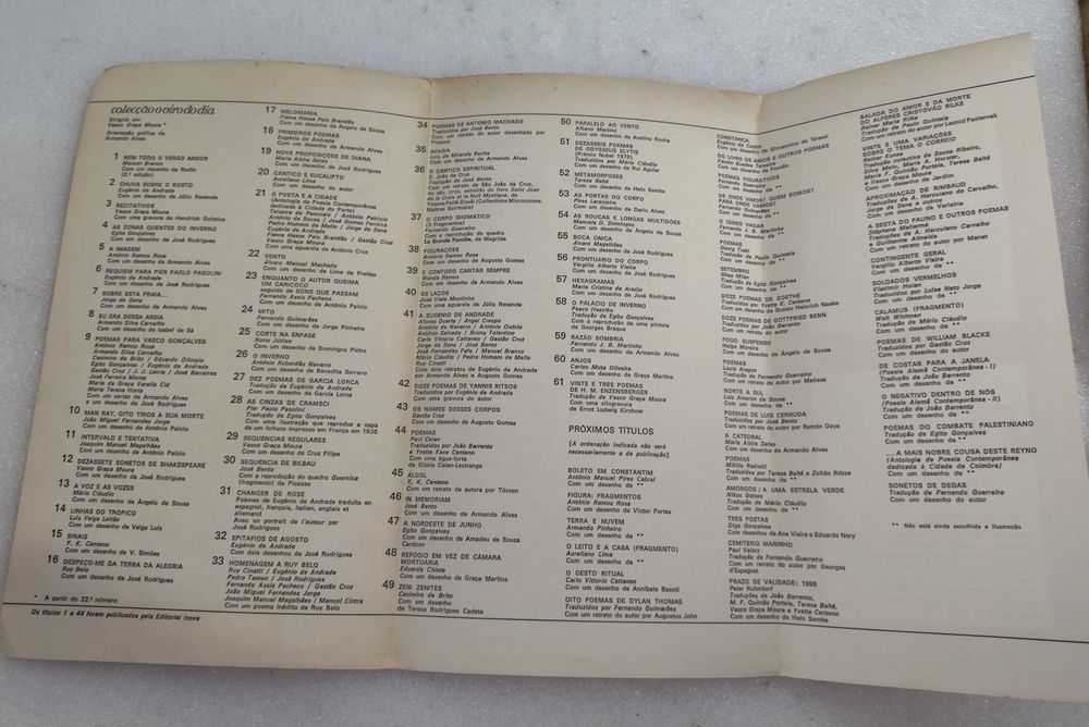 Vasco Graça Moura - 23 poemas de H M Enzensberger + xilogravura