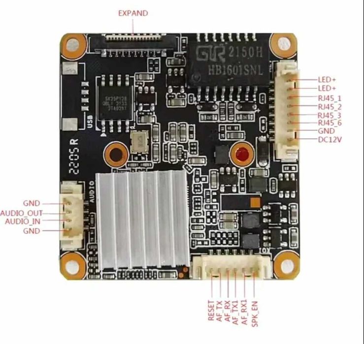Модуль IP камери MC-L12B Sony IMX335 SSC30KQ 5Mp + лінза(2,8/3,6/6/8м)