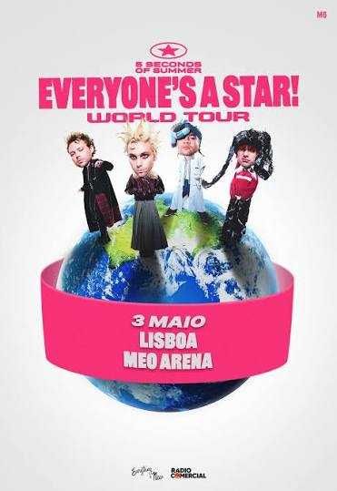 Bilhete concerto 5 seconds of summer no balcão (3 Maio 2026)