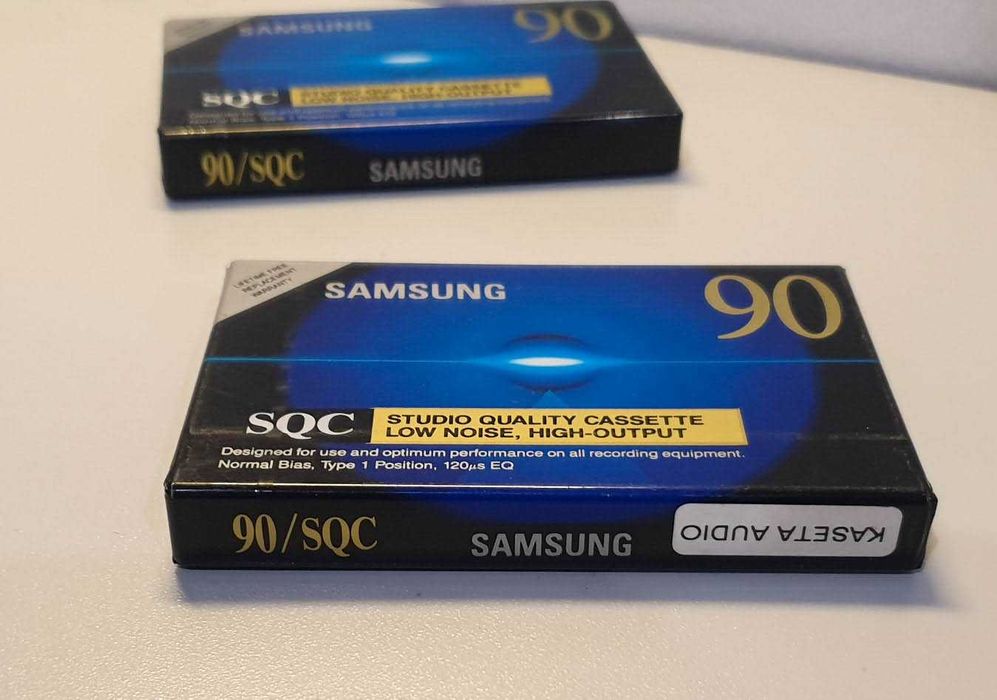 2x Kaseta magnetofonowa SAMSUNG SQC 90 Nowa folia