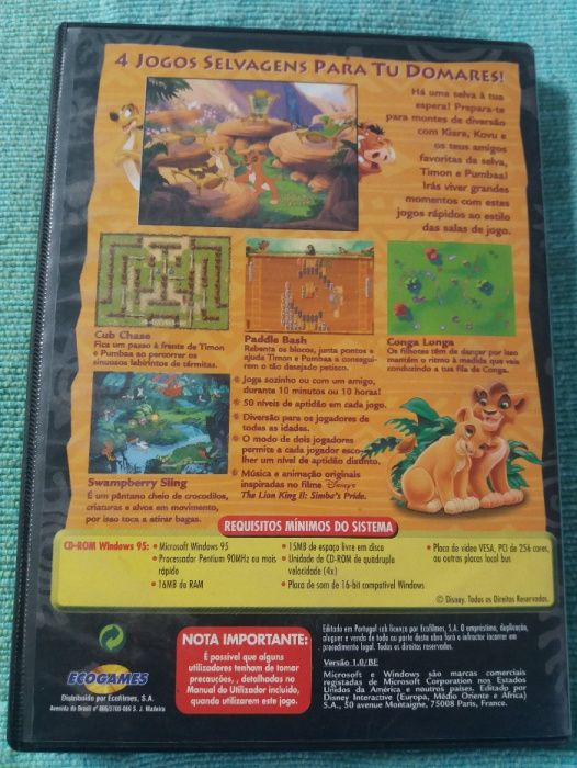 Jogo Rei Leão CD