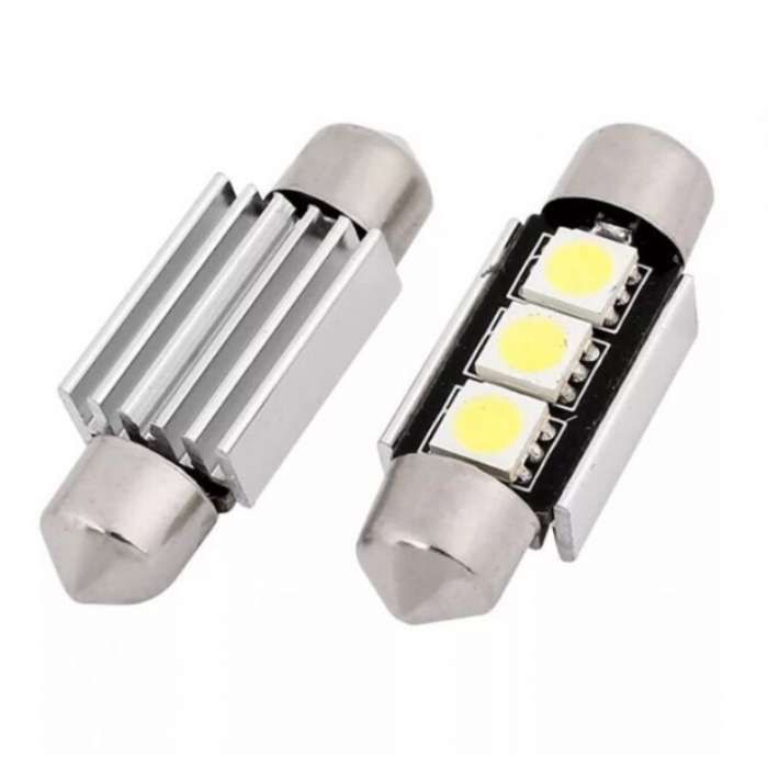 Leds T10 w5w com 12 smd Canbus,Leds tubulares 36/42 mm canbus