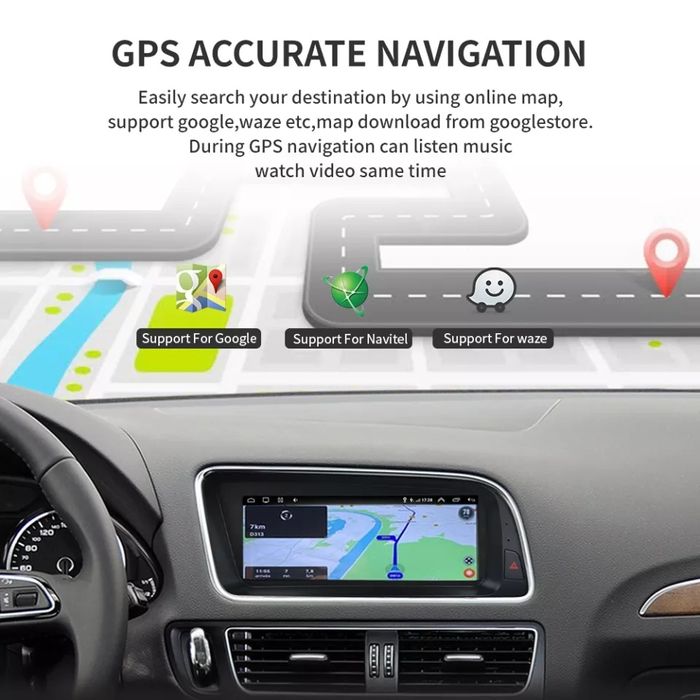 Ecrã 8.8" Android 10 e Apple CarPlay Octa-Core 4GB RAM Audi A4 A5 Q5