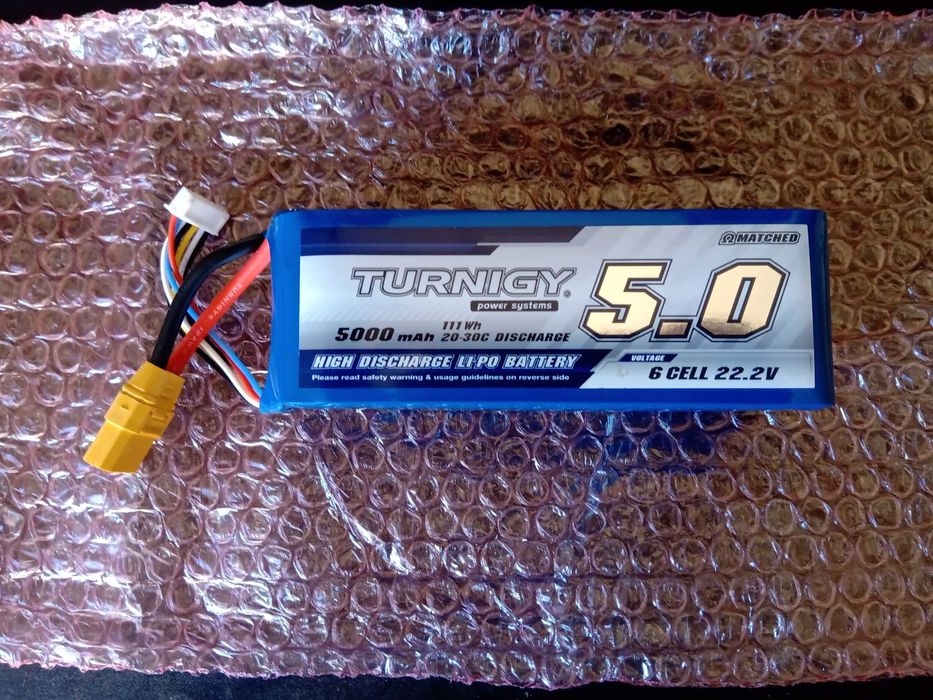 Bateria Lipo Turnigy 6s 22,2V- 5Ah (Nova)