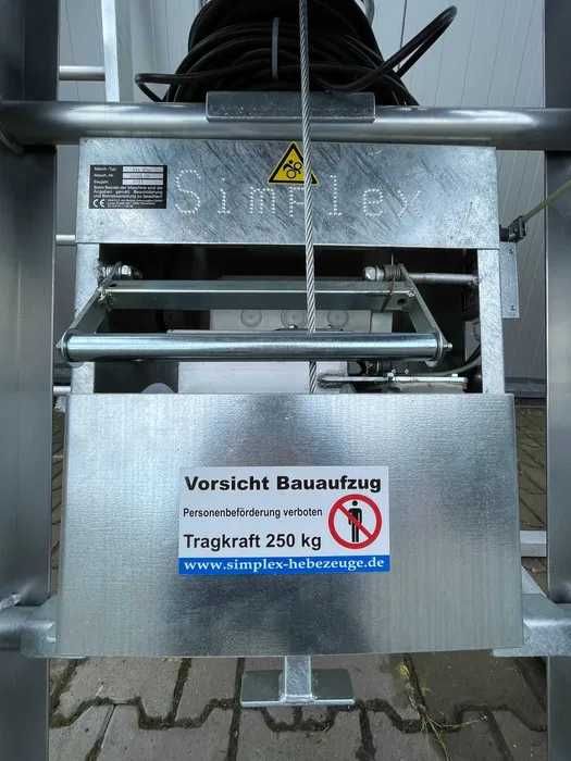 Winda dekarska wyciąg drabina SIMPLEX STI 250 wciągarka geda bocker