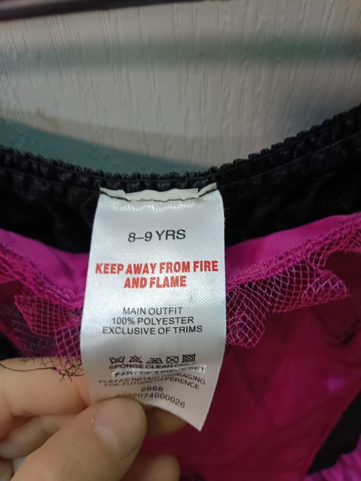 Платье для девочки на Хеллоуин,8-9 лет