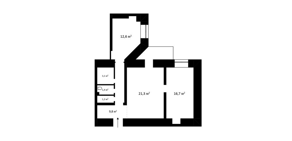 2-кімнатна квартира за адресою (площа 67,3 м²) - Atlanta.ua - фото 21