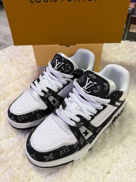 Buty Louis Vuitton LV trainer Sneaker oryginalne 40 | PROMOCJA 50%