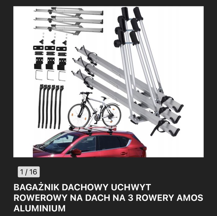 Bagażnik dachowy rowery