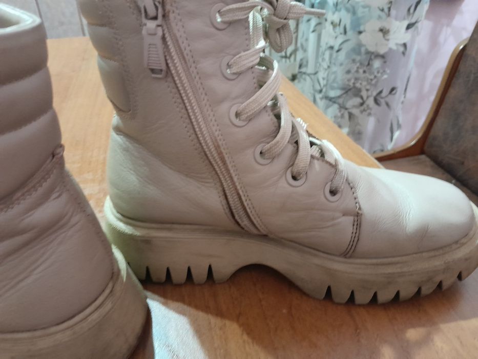 Зимові шкіряні черевики