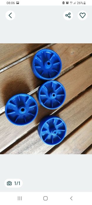 Lote 4 rodinhas 4cm diâmetro