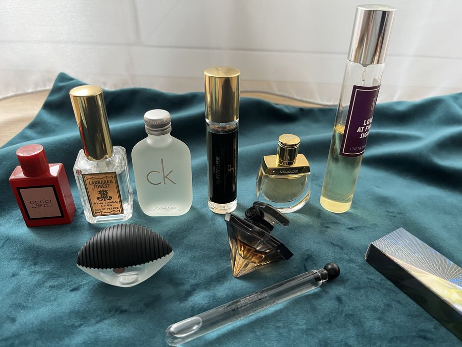 Zestaw perfum ; Gucci, CK, Chloe, nisza