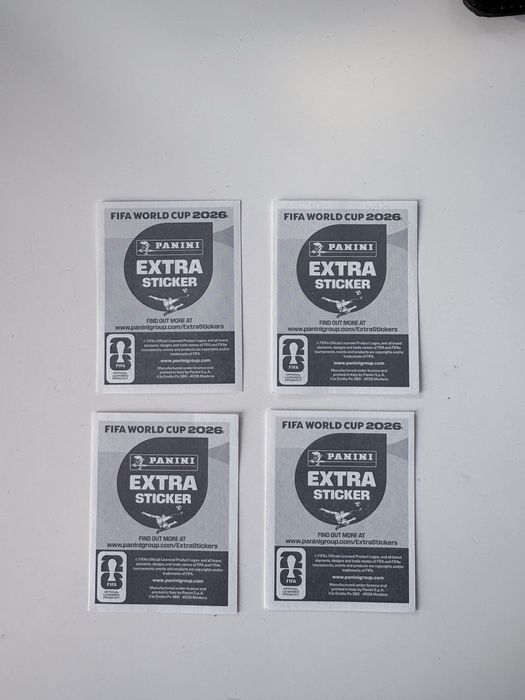 4 extra stickers