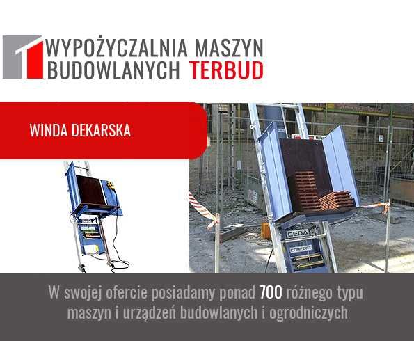 Giętarka do blachy. Winda dekarska, wciągarka, gwoździarka