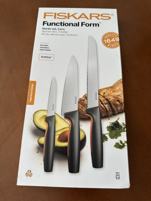 Zestaw noży Fiskars nowe