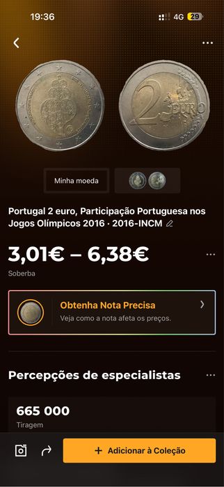 9 moeda se 2€ de varios valores