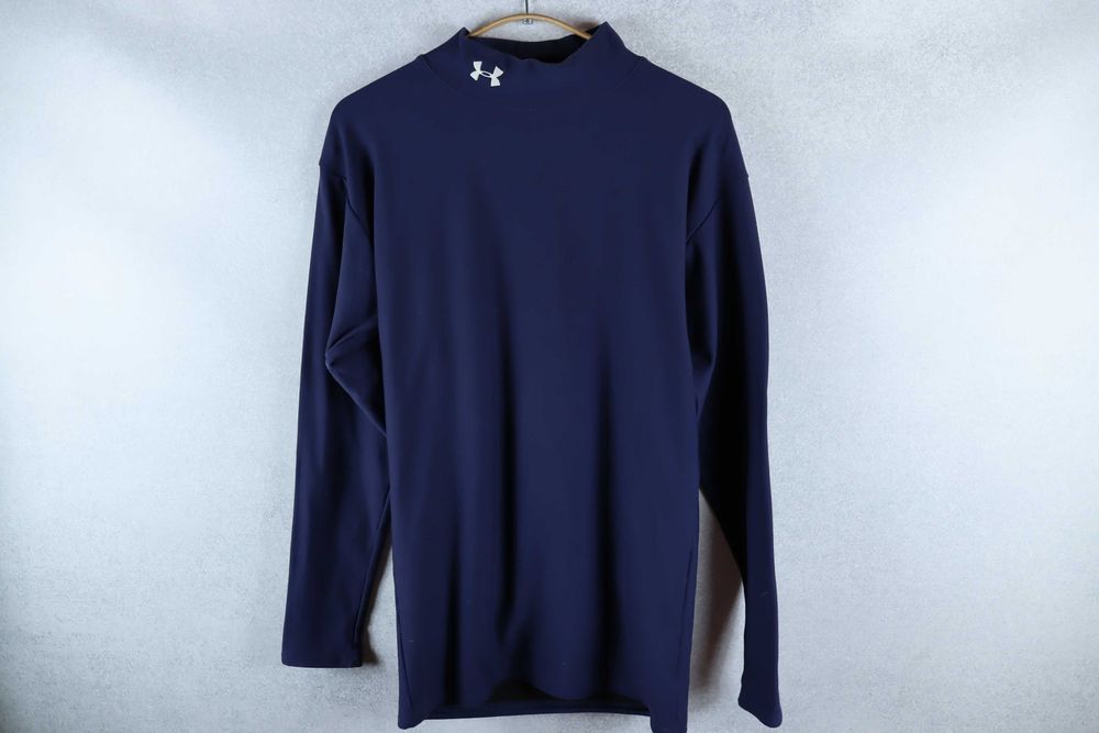 Under Armour męska bluza sportowa kompresyjna compression granatowa navy elastyczna obcisła M L