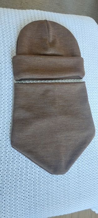 Wiosenny komplet 100% merino camel