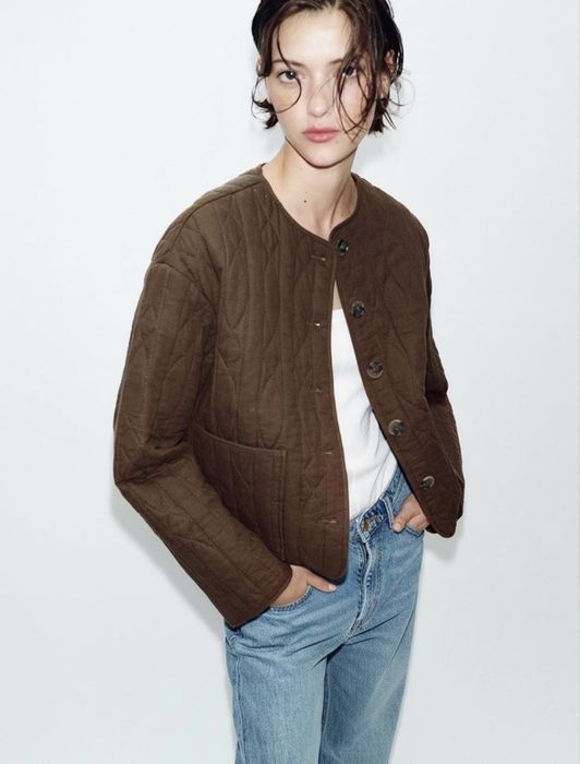 Куртка Zara зара оригінал коричнева осіння демісезонна