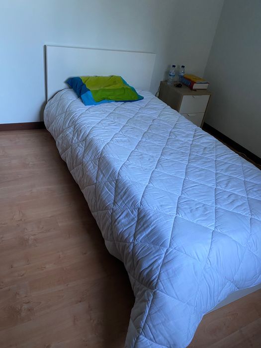 Cama Solteiro Branca