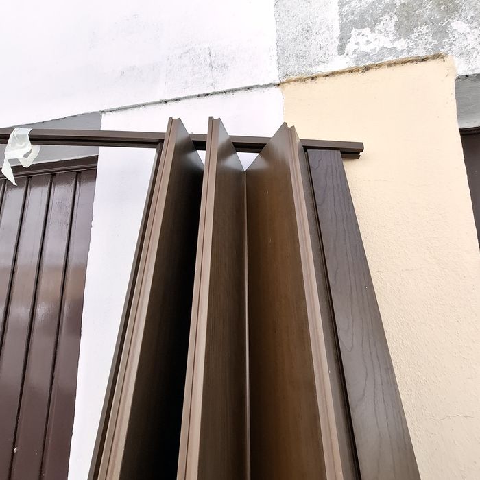 Porta de fole em pvc