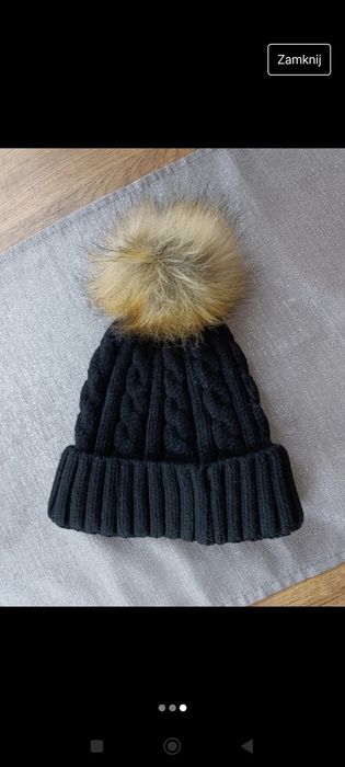 Czapka czarna Puccini