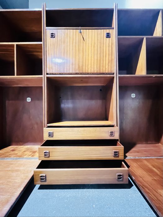 Estante Vintage Mid-Century - Estilo Retro anos60/70 - Madeira