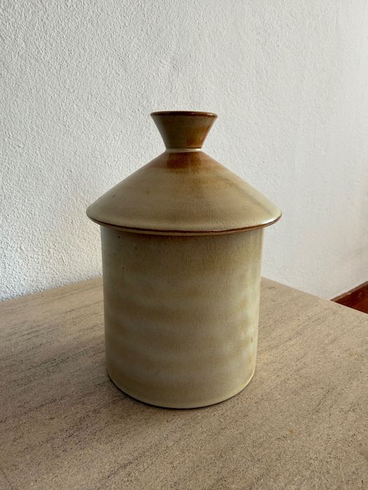 Pote Vintage em Grés com Tampa – Vallauris, França