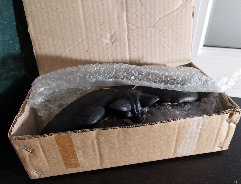 Morcego e bruxinha para pendurar - cerâmica, artesanato