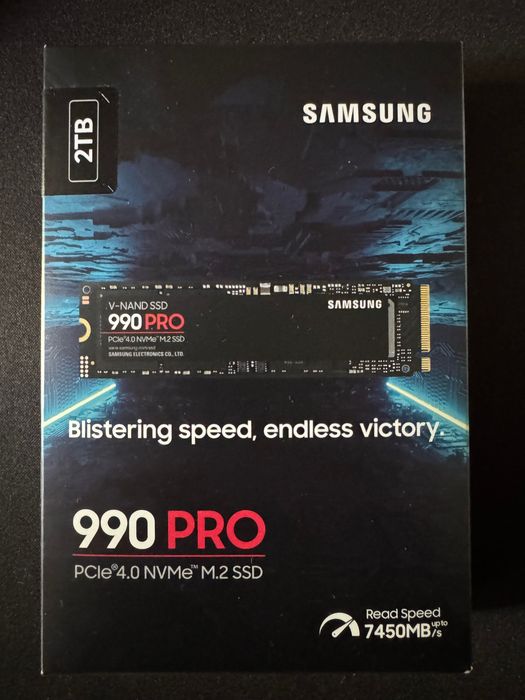 Nowy dysk V-NAND SSD Samsung l Model 990 PRO l Pojemność 2TB l PCIe 4.0 NVMe M.2