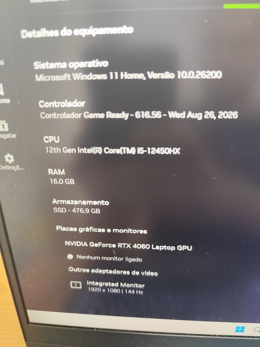 Lenovo portátil gaming 4060 144hz 16gb ddr5