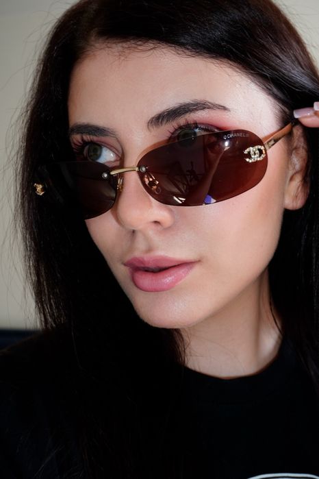 Окуляри CHANEL crystal cc oval повне пакування . Модель 2026 року у вінтажному стилі