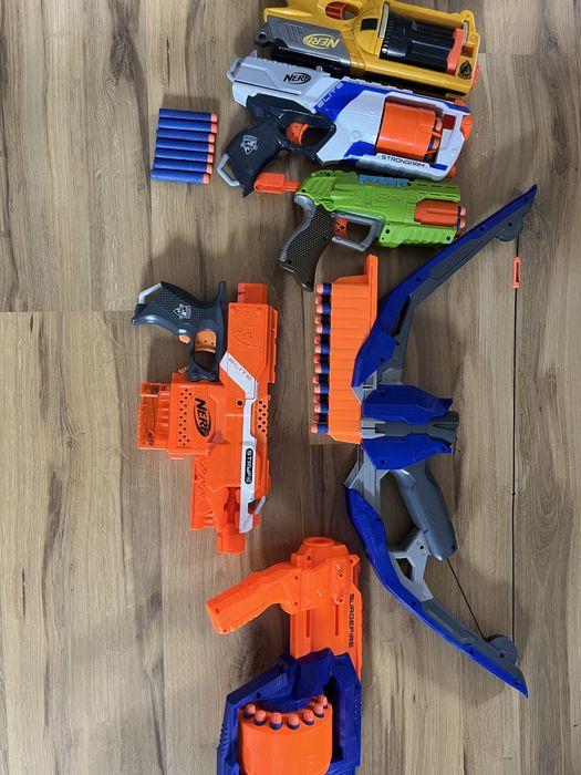 pistolety nerf zabawki