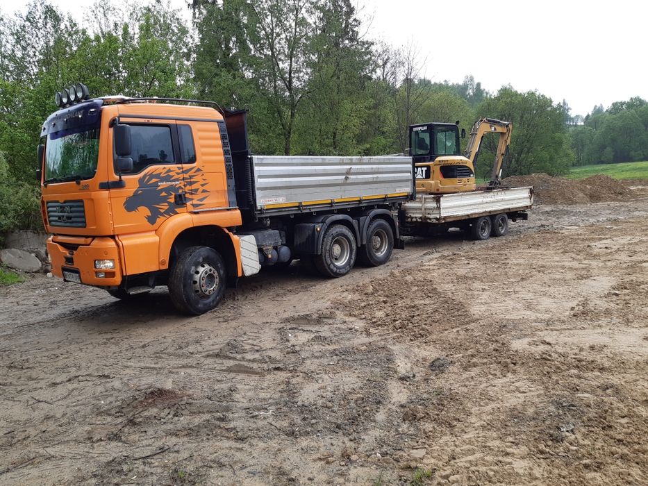 Usługi koparka/Roboty Ziemne Drogowe,Fundamenty,Wykopy,Wyburzenia,Bru