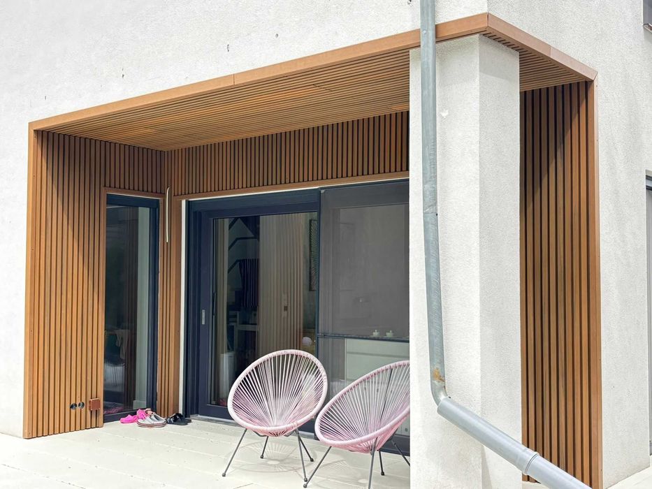 Deska kompozytowa elewacyjna Gardin Black Wall Silver / Cinnamon / Oak