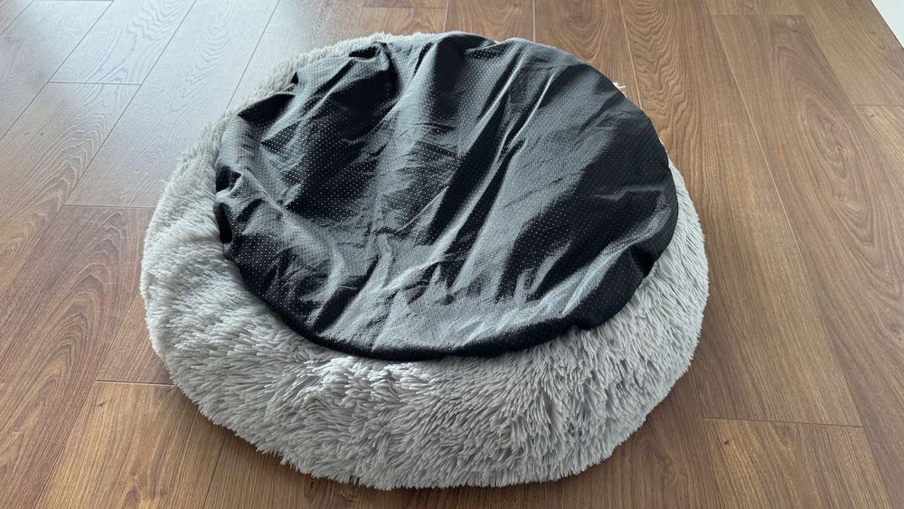 Cama para Cães / Anti Stress de Pelo Cinzento