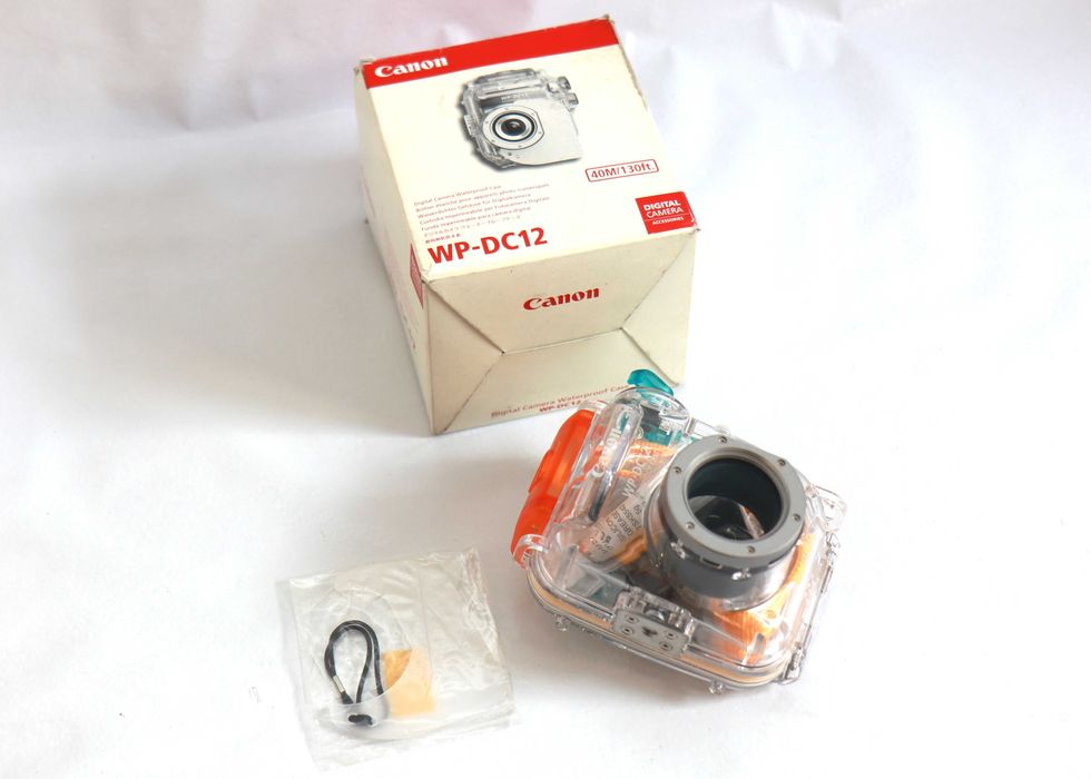Caixa à prova de água Canon WP DC-12 para Canon A570 IS como nova