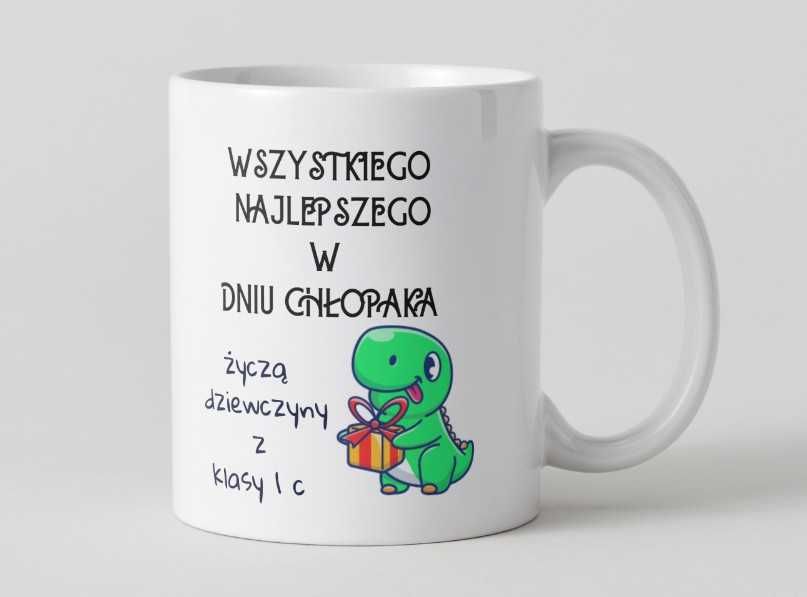 Kubek z nadrukiem na Dzień Chłopaka od koleżanek z klasy