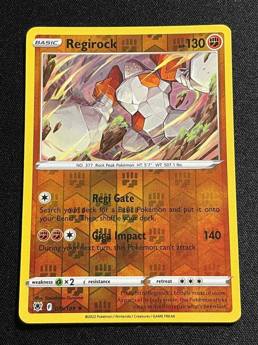 Carta Pokémon Regirock 75/189 Astral Radiance