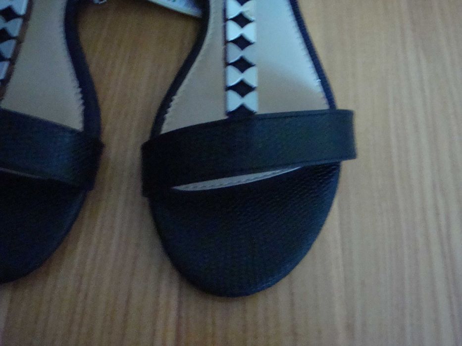 czarne sandałki/ czarne sandały