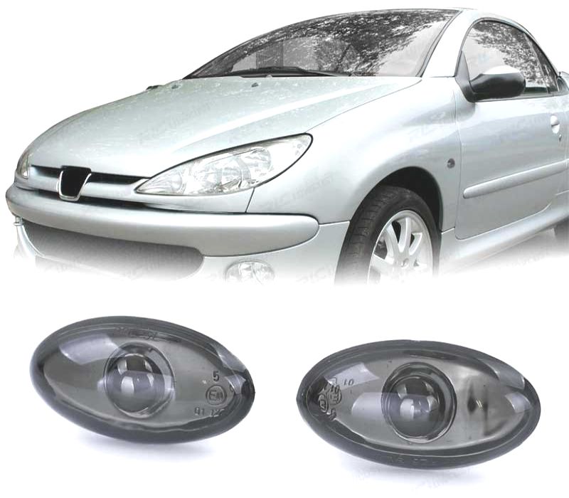 PISCAS LATERAIS PEUGEOT 206 98-09 307 01-05 PRETO