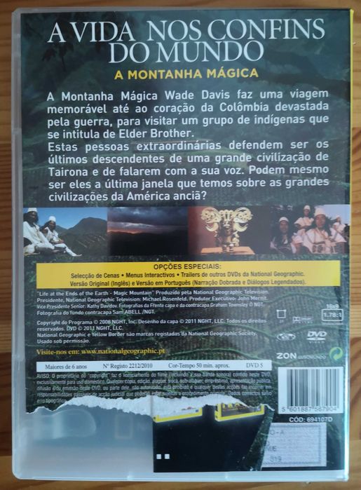 DVD - "A Vida Nos Confins Do Mundo" - National Geographic