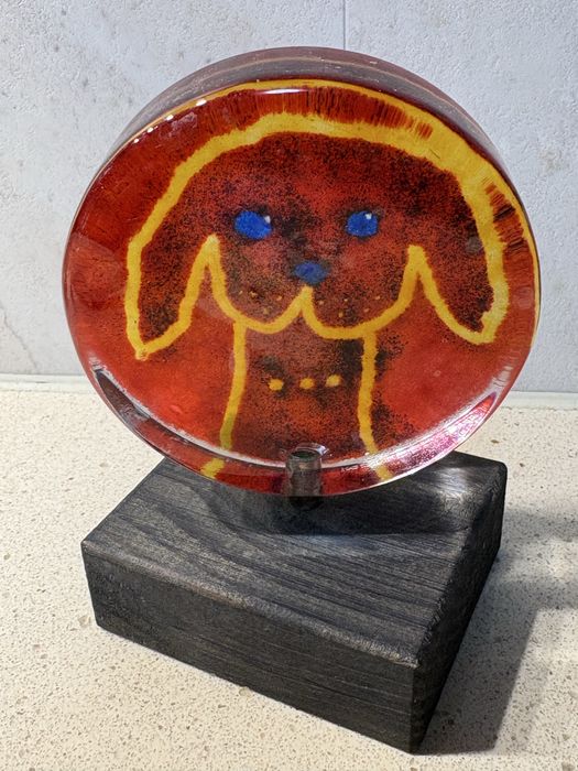 Linda peça em vidro artístico ass.: Sofia Wiberg, Steninge Castle 2002