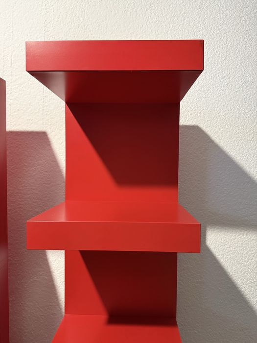 Półka scienna czerwona ikea lack 30x190