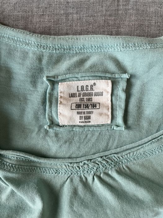 Miętowa koszulka damska H&M r.158/164