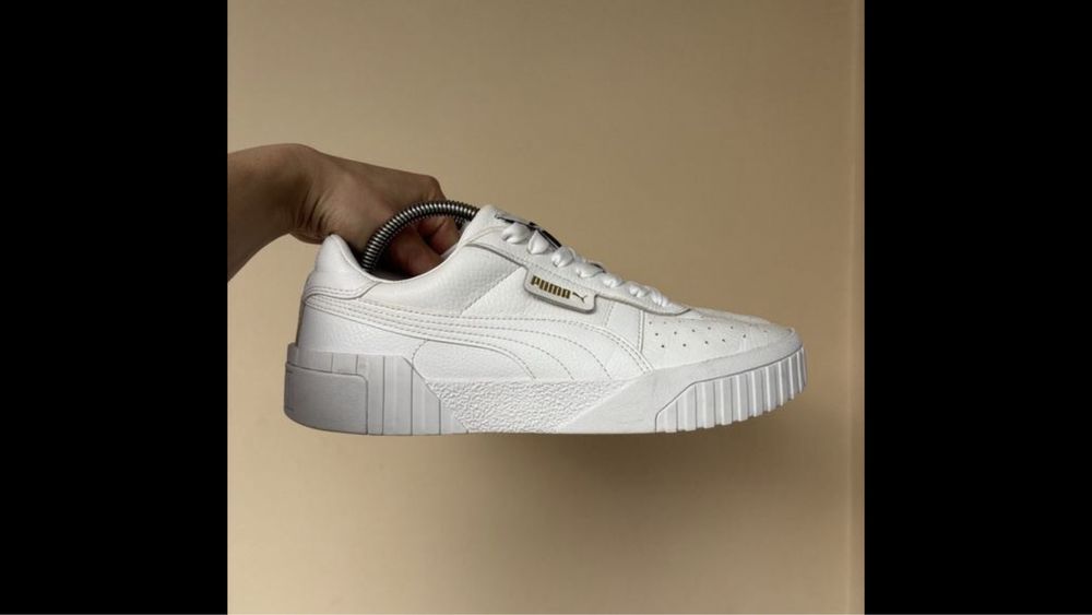 Шкіряні кросівки Puma cali all white