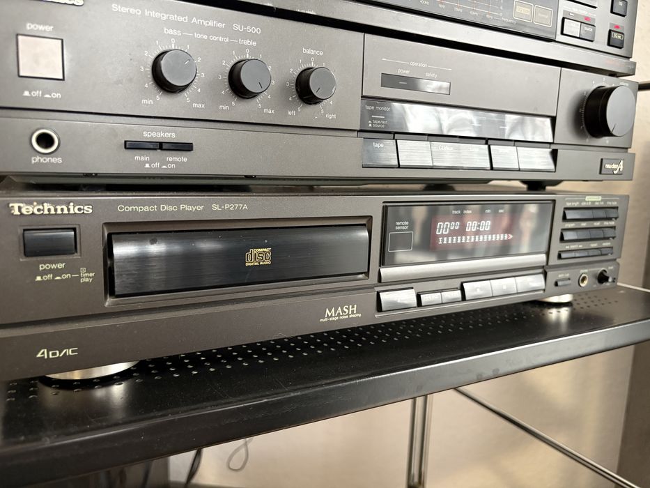 Wieża Technics – wzm. SU-500, tuner ST-G470, CD SL-P277A, EQU SH-8046