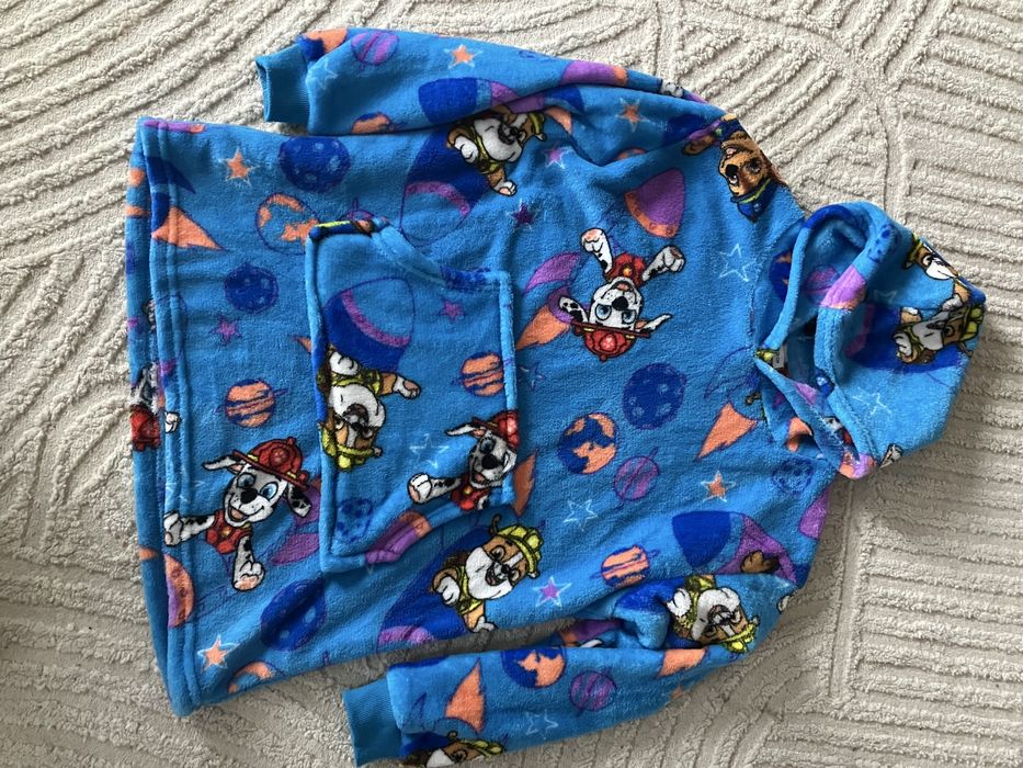 122 128 szlafrok, długa bluza, miły cieply, Psi Patrol