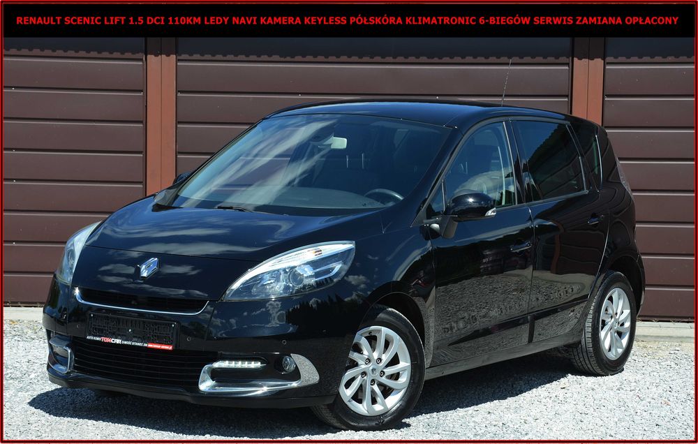 Renault Scenic Lift 1.5 DCI 110KM Ledy Navi Kamera Półskóra Klimatronic 6-Biegów