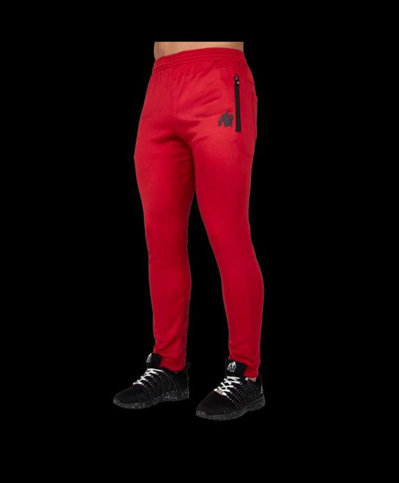 Gorilla Wear Bridgeport Jogger - Czerwone Spodnie Dresowe XL